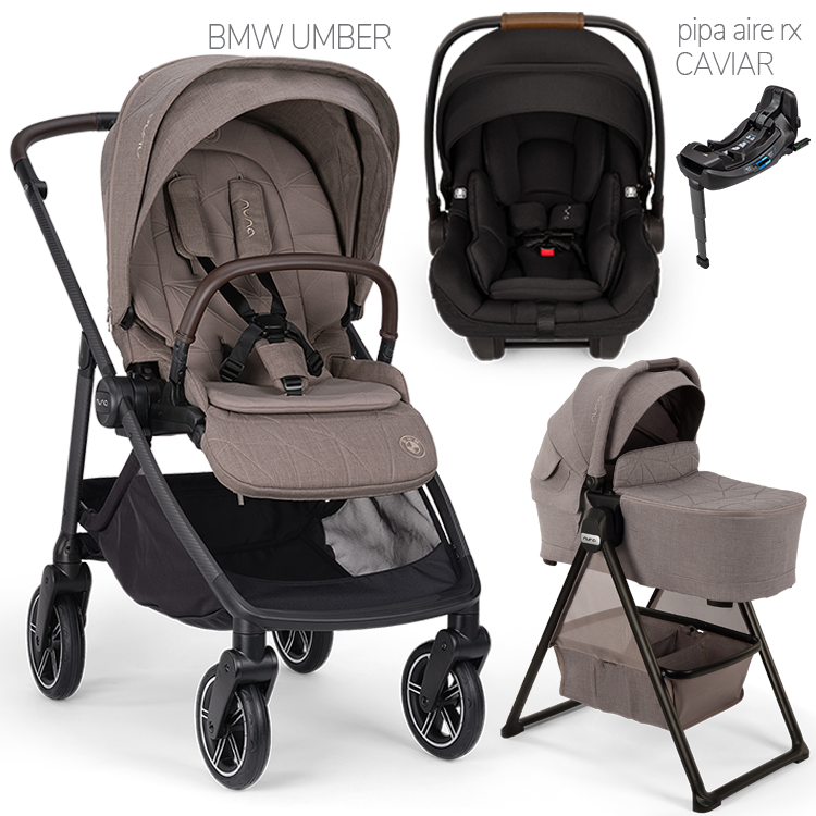 Nuna® SWIV™ Stroller + Bassinet + PIPA Aire / PIPA RX / PIPA Aire RX Travel System