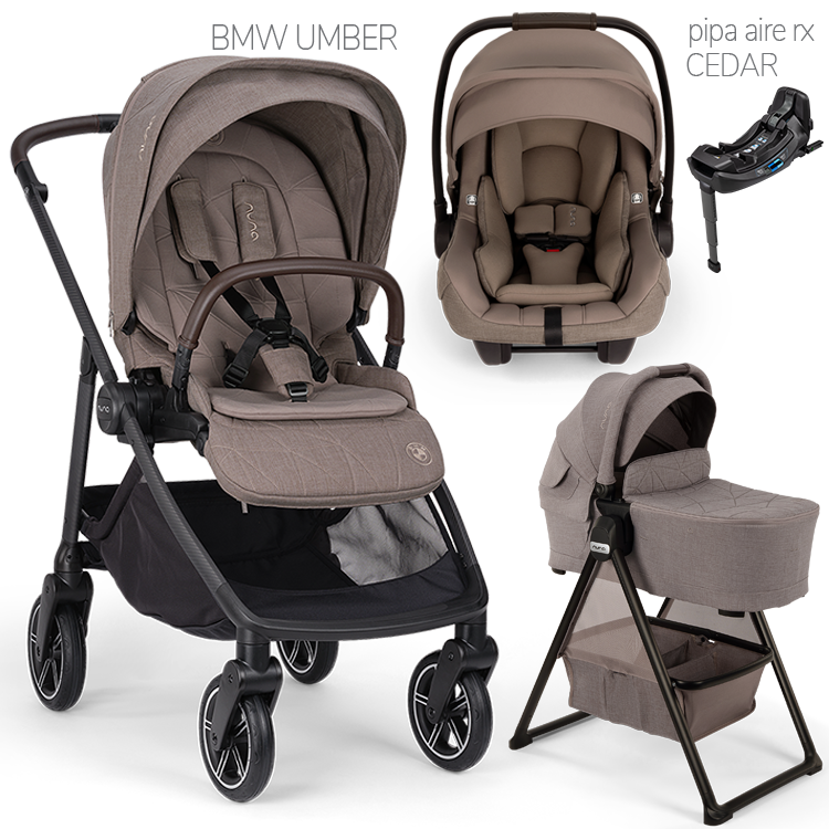 Nuna® SWIV™ Stroller + Bassinet + PIPA Aire / PIPA RX / PIPA Aire RX Travel System