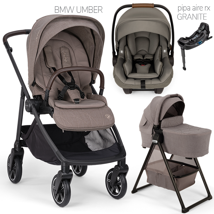 Nuna® SWIV™ Stroller + Bassinet + PIPA Aire / PIPA RX / PIPA Aire RX Travel System