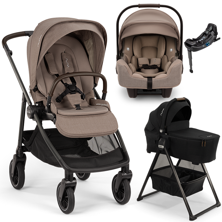 Nuna® SWIV™ Stroller + Bassinet + PIPA Aire / PIPA RX / PIPA Aire RX Travel System