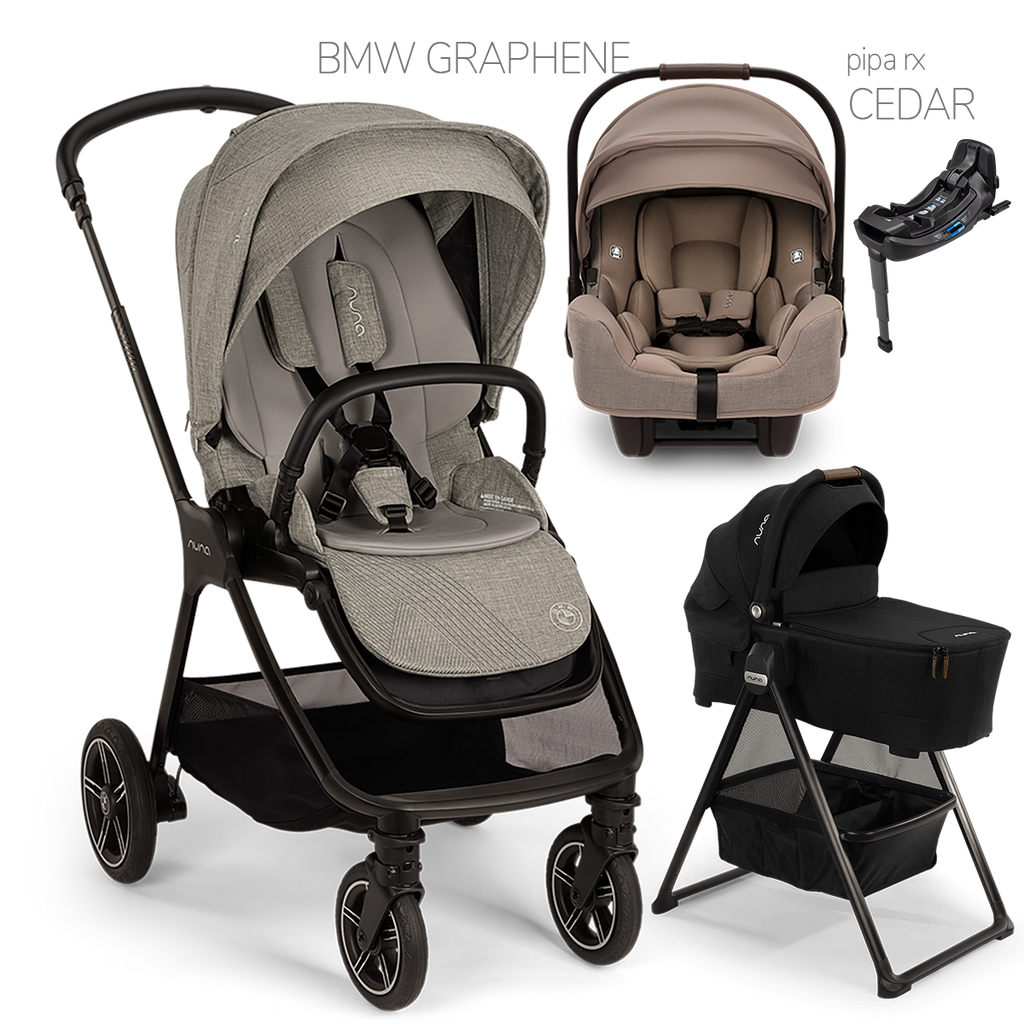 Nuna® TRIV Next™ + Bassinet + PIPA Aire / PIPA RX / PIPA Aire RX Travel System