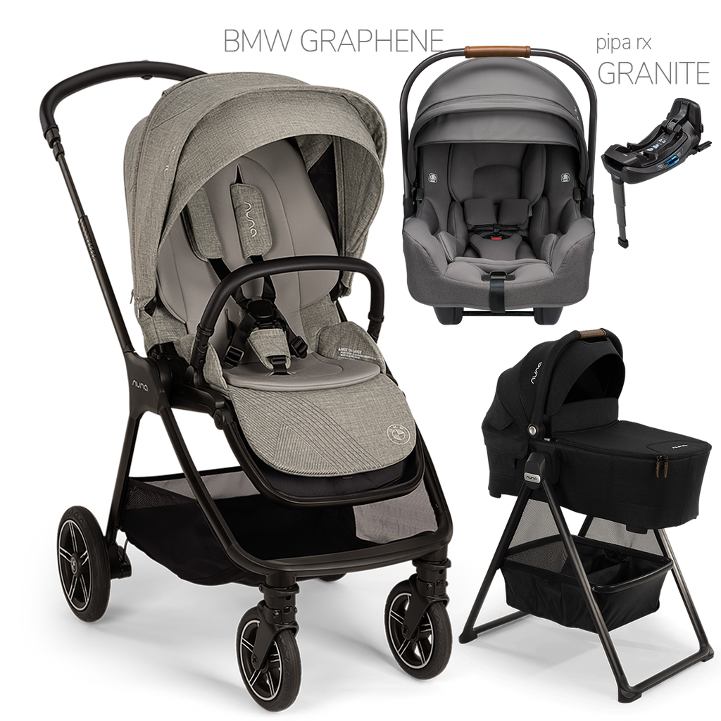 Nuna® TRIV Next™ + Bassinet + PIPA Aire / PIPA RX / PIPA Aire RX Travel System