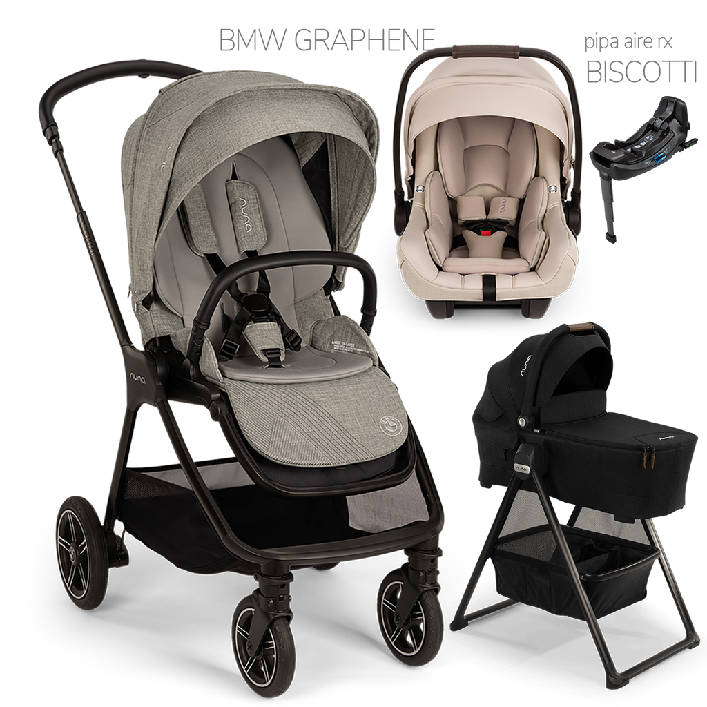 Nuna® TRIV Next™ + Bassinet + PIPA Aire / PIPA RX / PIPA Aire RX Travel System