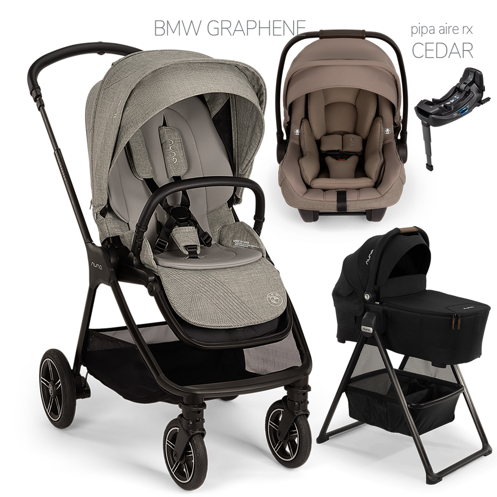 Nuna® TRIV Next™ + Bassinet + PIPA Aire / PIPA RX / PIPA Aire RX Travel System