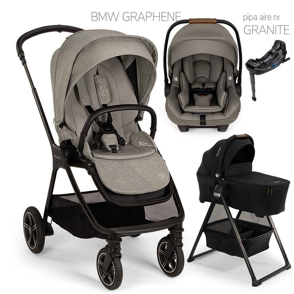 Nuna® TRIV Next™ + Bassinet + PIPA Aire / PIPA RX / PIPA Aire RX Travel System