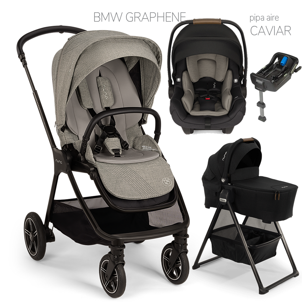 Nuna® TRIV Next™ + Bassinet + PIPA Aire / PIPA RX / PIPA Aire RX Travel System