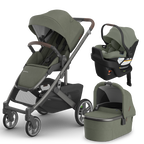 UPPAbaby Cruz V3 Stroller + Bassinet + Mesa/Aria Travel System