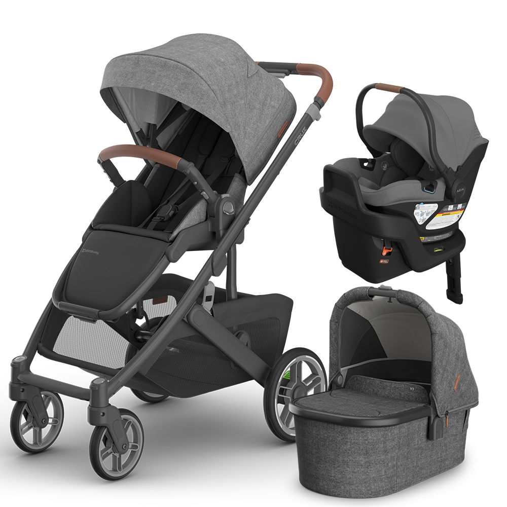 UPPAbaby Cruz V3 Stroller + Bassinet + Mesa/Aria Travel System