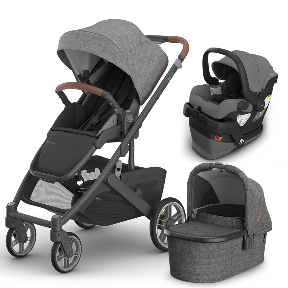 UPPAbaby Cruz V3 Stroller + Bassinet + Mesa/Aria Travel System