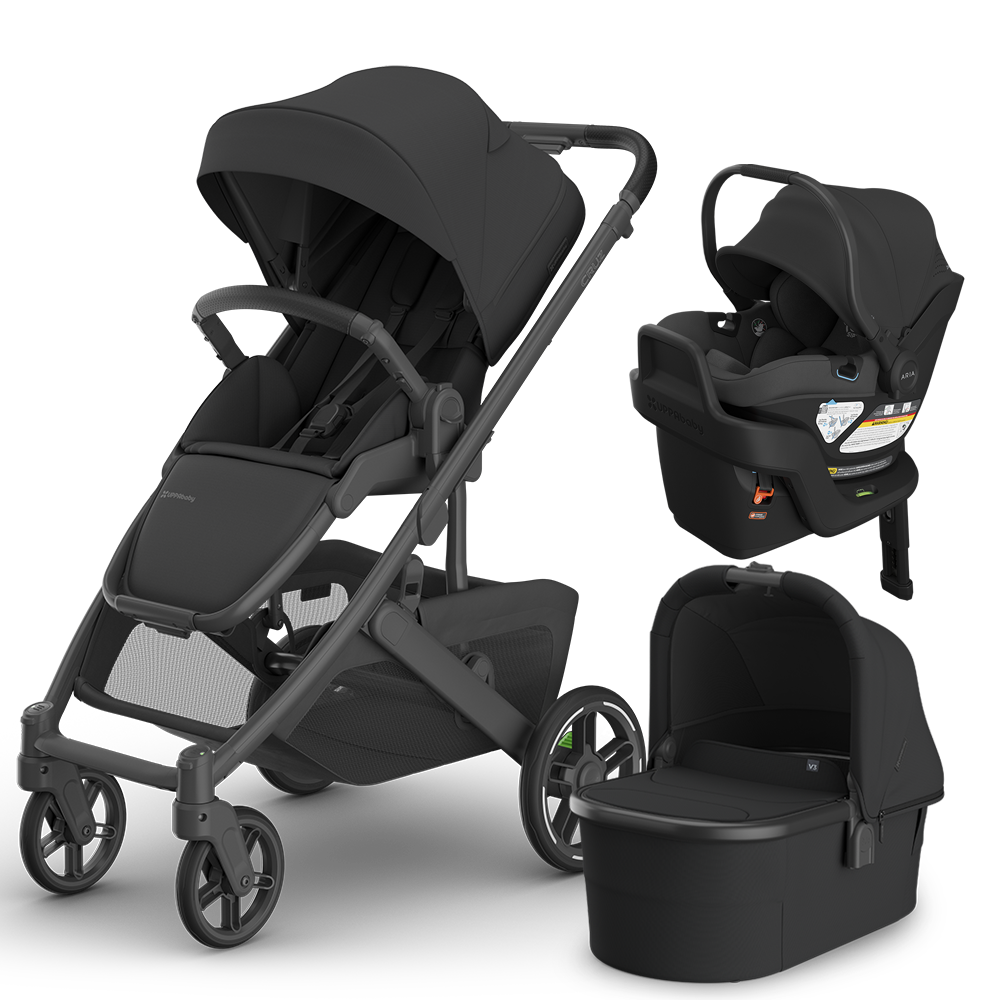 UPPAbaby Cruz V3 Stroller + Bassinet + Mesa/Aria Travel System