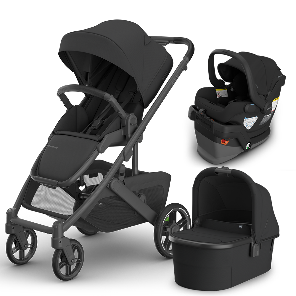 UPPAbaby Cruz V3 Stroller + Bassinet + Mesa/Aria Travel System