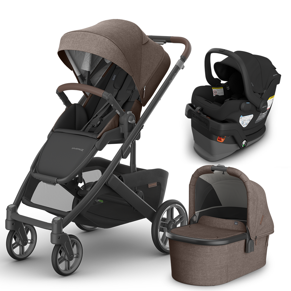 UPPAbaby Cruz V3 Stroller + Bassinet + Mesa/Aria Travel System