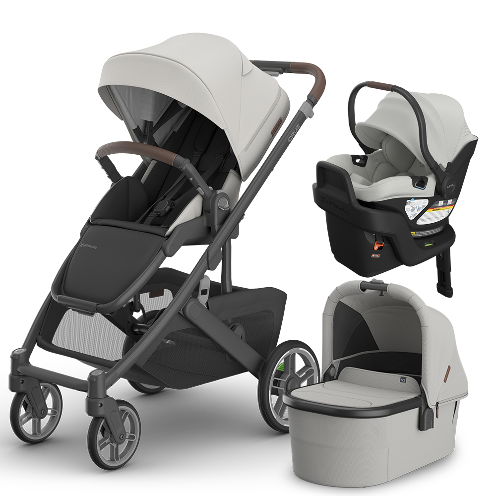 UPPAbaby Cruz V3 Stroller + Bassinet + Mesa/Aria Travel System