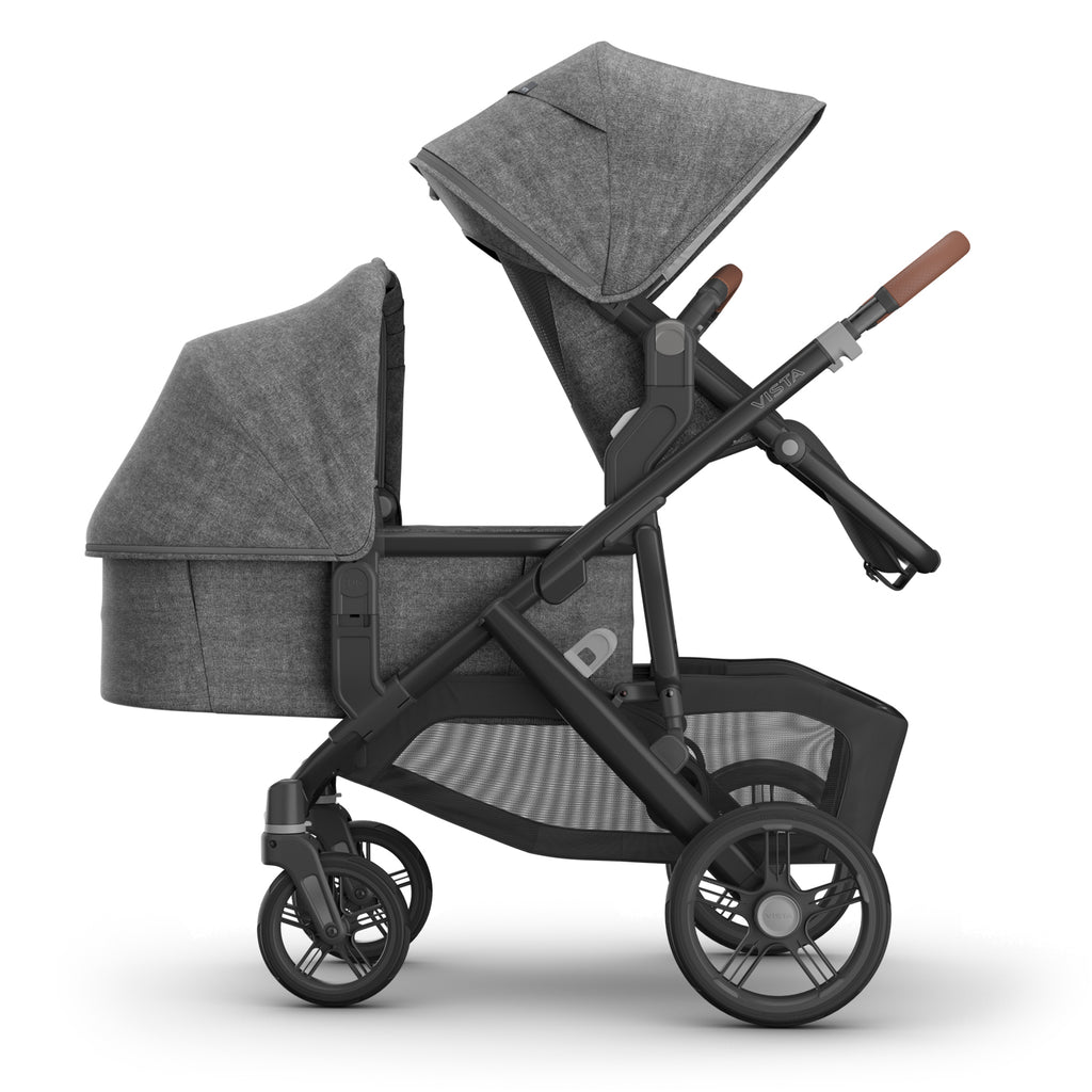 UPPAbaby Vista V3 Double Stroller for TWINS + 2 Bassinets + 2 Mesa/Aria Car Seats