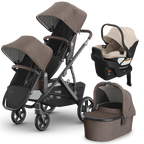 UPPAbaby Vista V3 Double Stroller + Bassinet + Mesa/Aria Travel System