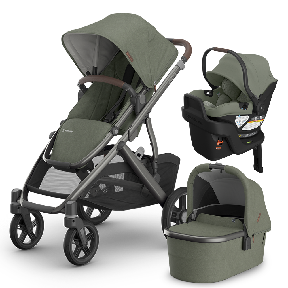 UPPAbaby Vista V3 Stroller + Bassinet + Mesa/Aria Travel System