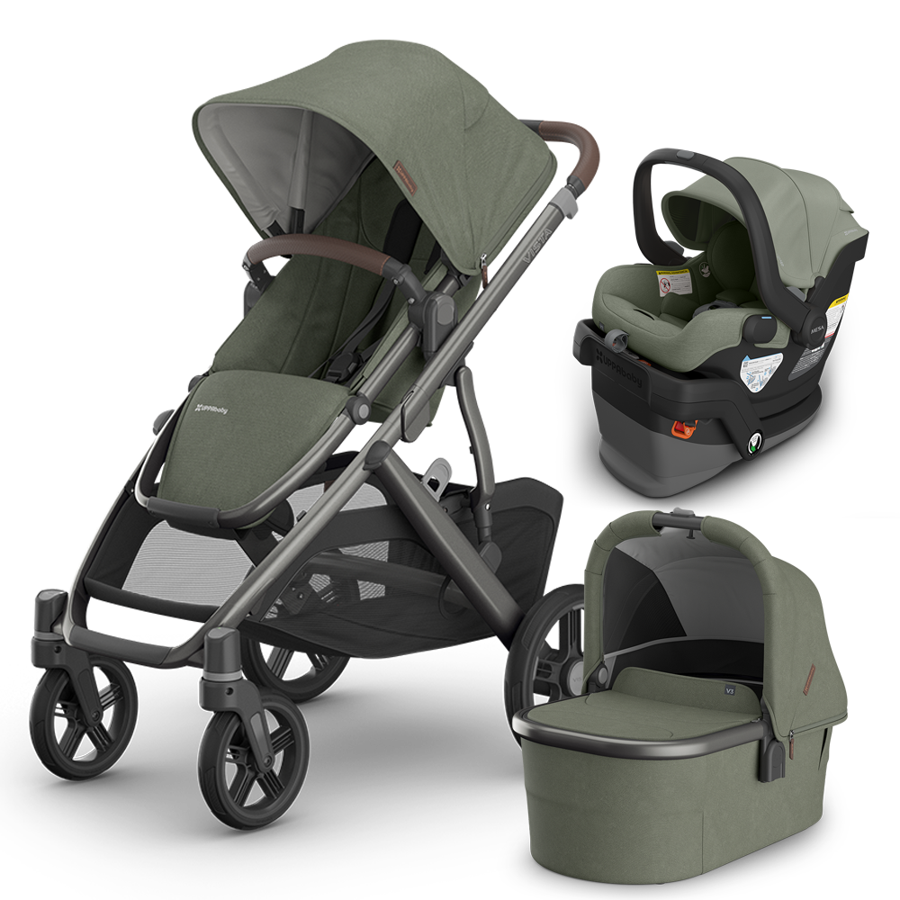 UPPAbaby Vista V3 Stroller + Bassinet + Mesa/Aria Travel System