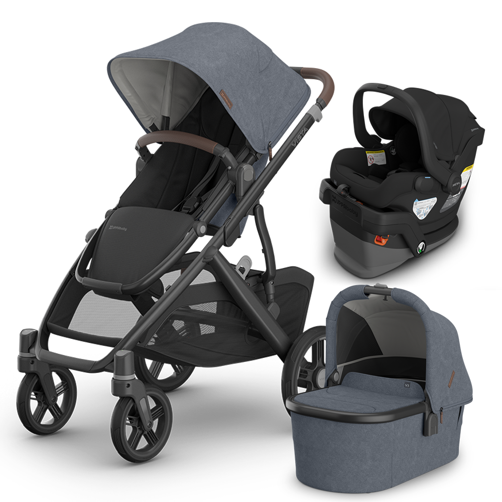 UPPAbaby Vista V3 Stroller + Bassinet + Mesa/Aria Travel System