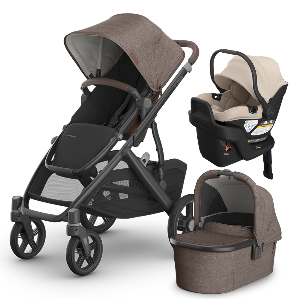 UPPAbaby Vista V3 Stroller + Bassinet + Mesa/Aria Travel System