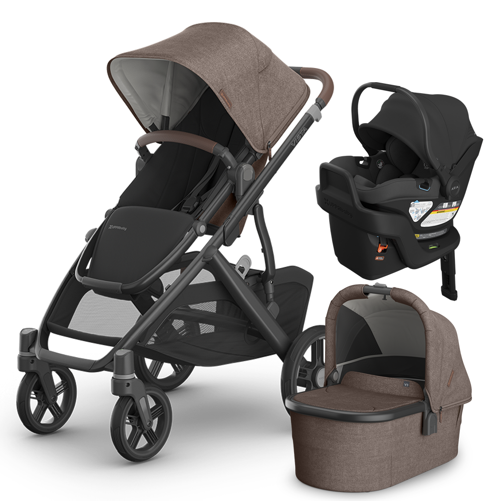 UPPAbaby Vista V3 Stroller + Bassinet + Mesa/Aria Travel System