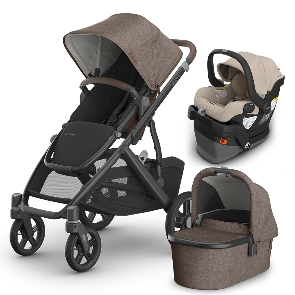 UPPAbaby Vista V3 Stroller + Bassinet + Mesa/Aria Travel System