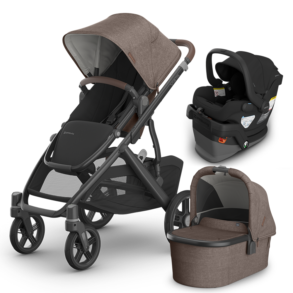 UPPAbaby Vista V3 Stroller + Bassinet + Mesa/Aria Travel System