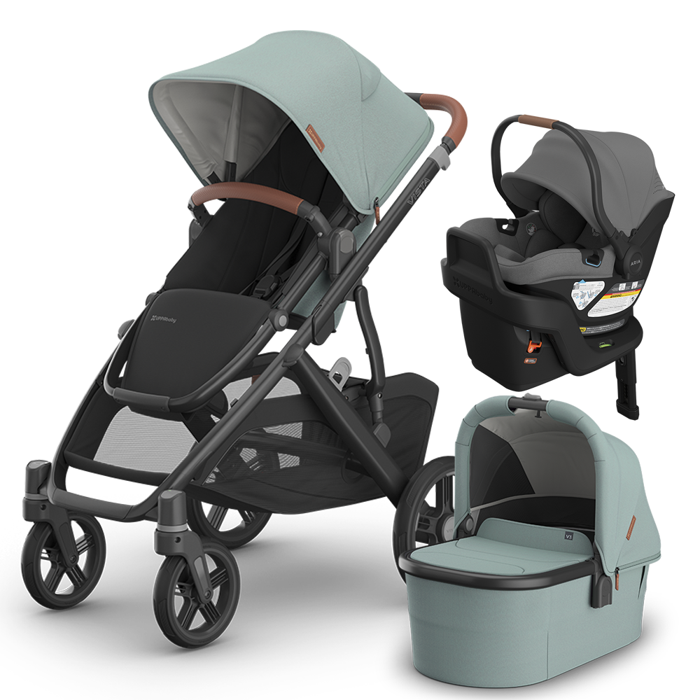 UPPAbaby Vista V3 Stroller + Bassinet + Mesa/Aria Travel System