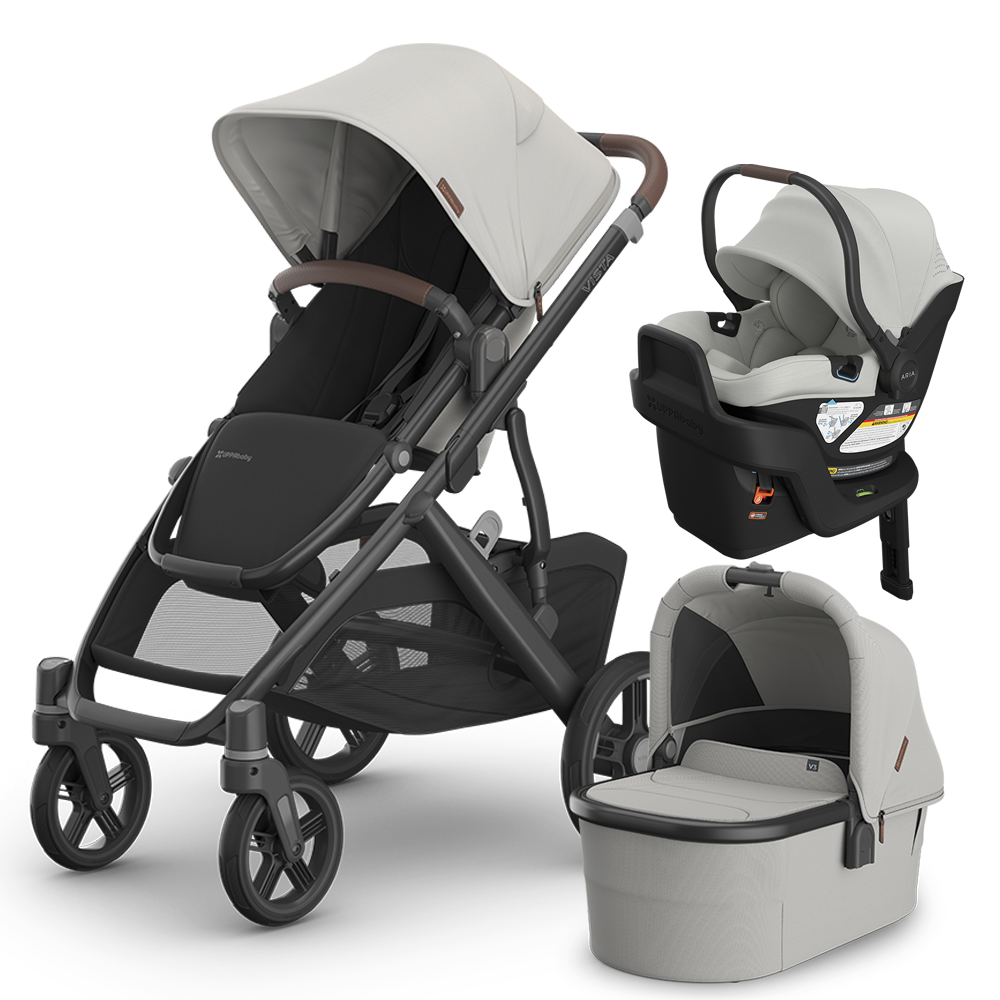 UPPAbaby Vista V3 Stroller + Bassinet + Mesa/Aria Travel System