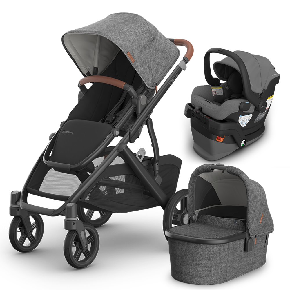 UPPAbaby Vista V3 Stroller + Bassinet + Mesa/Aria Travel System