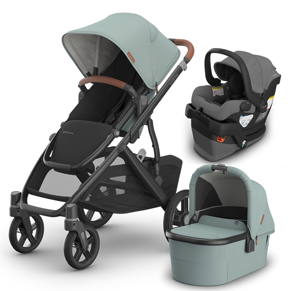 UPPAbaby Vista V3 Stroller + Bassinet + Mesa/Aria Travel System