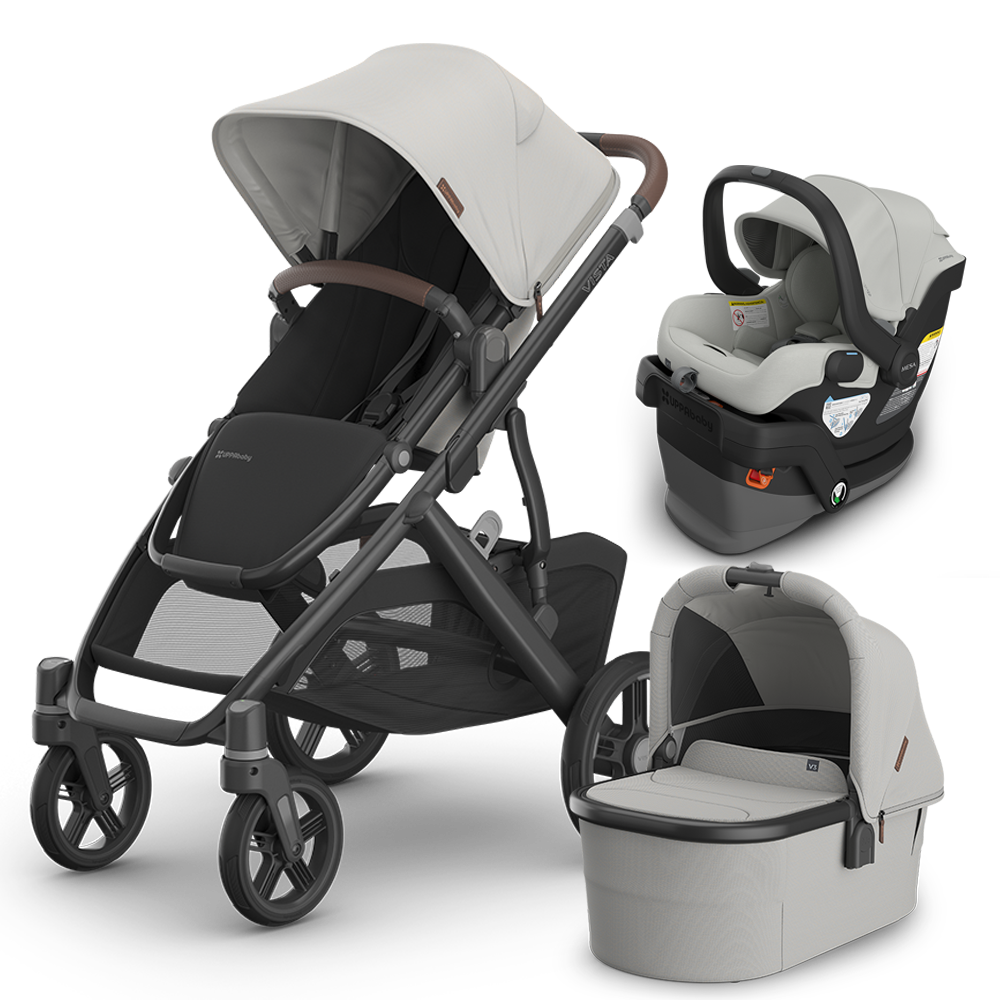 UPPAbaby Vista V3 Stroller + Bassinet + Mesa/Aria Travel System