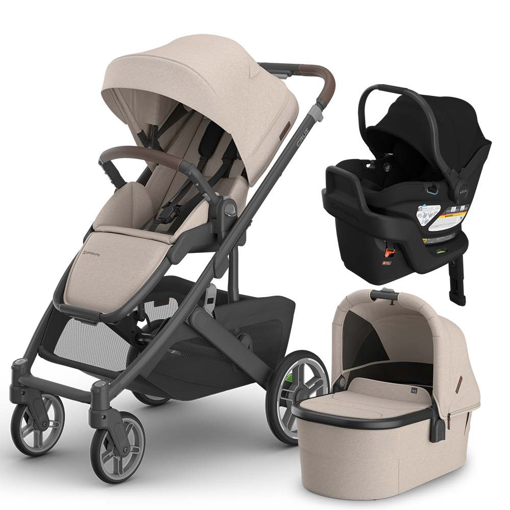 UPPAbaby Cruz V3 Stroller + Bassinet + Mesa/Aria Travel System