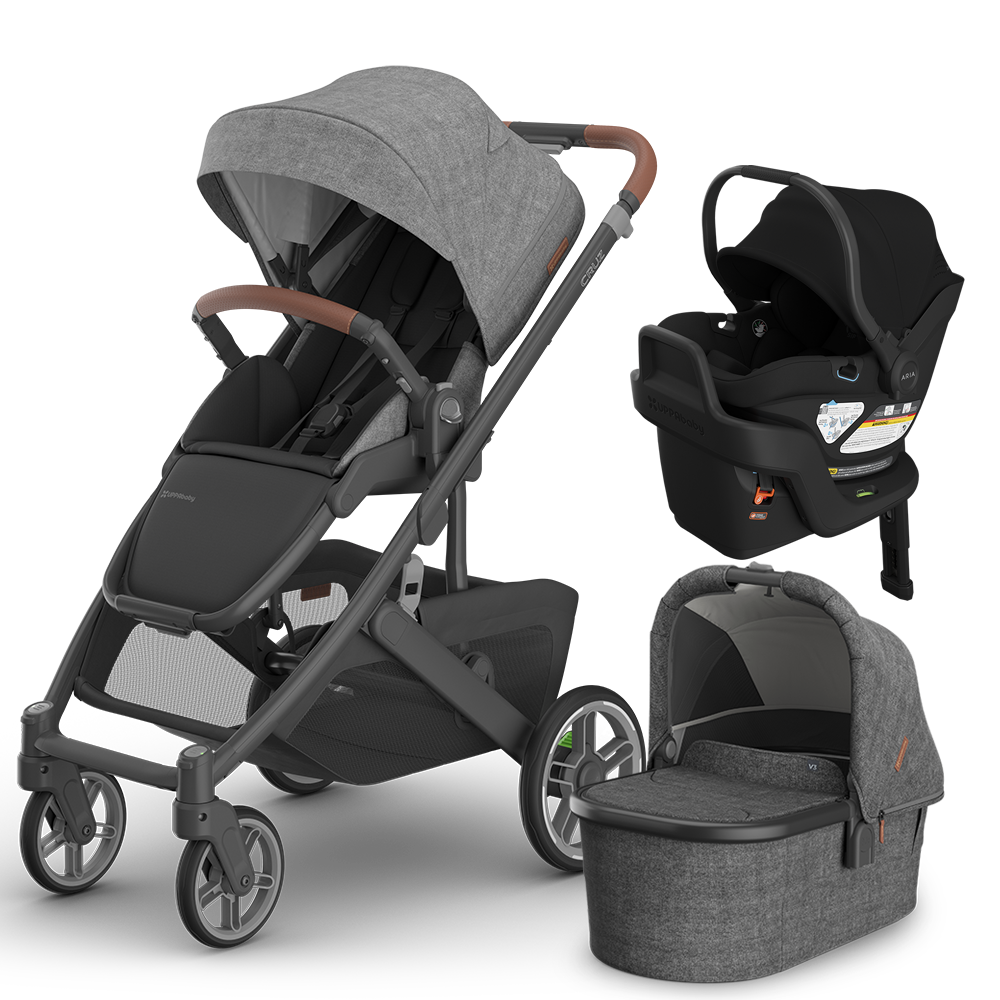 UPPAbaby Cruz V3 Stroller + Bassinet + Mesa/Aria Travel System