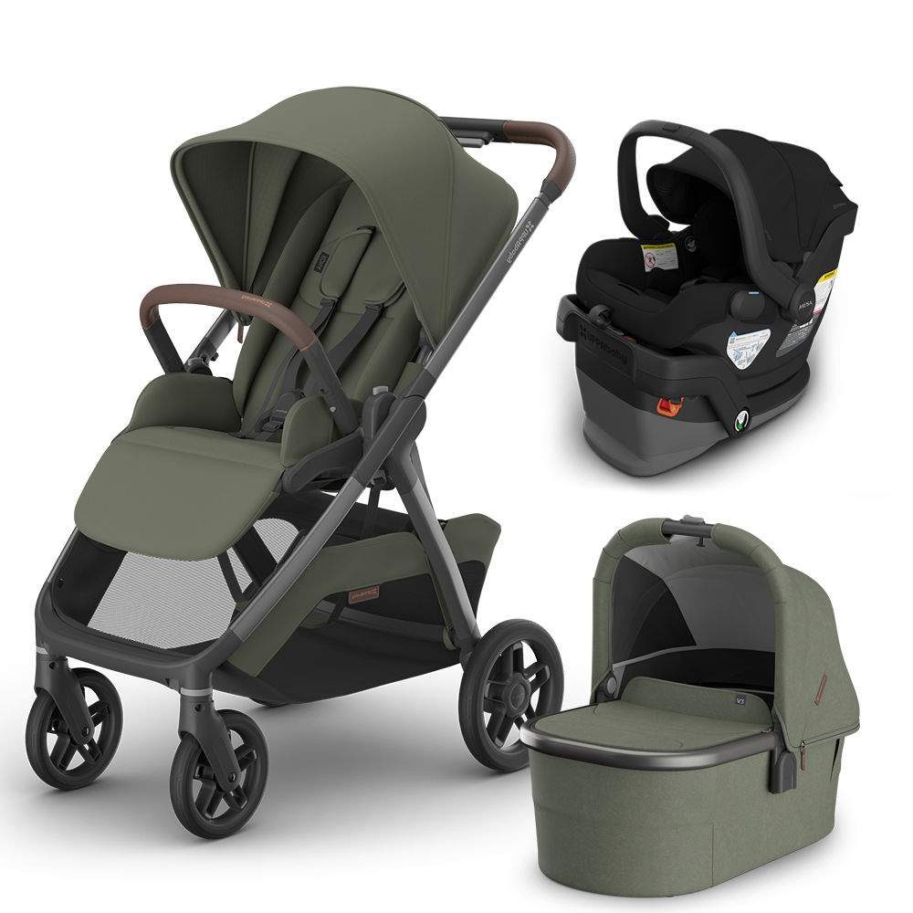 UPPAbaby Kona Stroller + Bassinet + Mesa/Aria Travel System