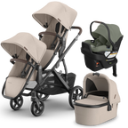 UPPAbaby Vista V3 Double Stroller + Bassinet + Mesa/Aria Travel System