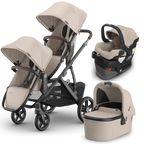 UPPAbaby Vista V3 Double Stroller + Bassinet + Mesa/Aria Travel System