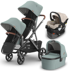 UPPAbaby Vista V3 Double Stroller + Bassinet + Mesa/Aria Travel System