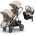 UPPAbaby Vista V3 Double Stroller + Mesa/Aria Travel System