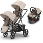 UPPAbaby Vista V3 Double Stroller + Mesa/Aria Travel System