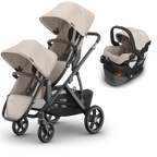 UPPAbaby Vista V3 Double Stroller + Mesa/Aria Travel System