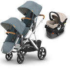 UPPAbaby Vista V3 Double Stroller for TWINS + 2 Mesa/Aria Car Seats