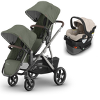 UPPAbaby Vista V3 Double Stroller for TWINS + 2 Mesa/Aria Car Seats