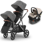 UPPAbaby Vista V3 Double Stroller for TWINS + 2 Mesa/Aria Car Seats