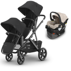 UPPAbaby Vista V3 Double Stroller for TWINS + 2 Mesa/Aria Car Seats