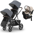 UPPAbaby Vista V3 Double Stroller for TWINS + 2 Mesa/Aria Car Seats