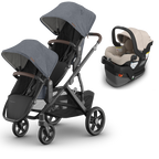 UPPAbaby Vista V3 Double Stroller for TWINS + 2 Mesa/Aria Car Seats