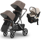 UPPAbaby Vista V3 Double Stroller for TWINS + 2 Mesa/Aria Car Seats