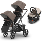 UPPAbaby Vista V3 Double Stroller for TWINS + 2 Mesa/Aria Car Seats
