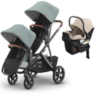 UPPAbaby Vista V3 Double Stroller + Mesa/Aria Travel System