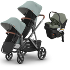 UPPAbaby Vista V3 Double Stroller + Mesa/Aria Travel System
